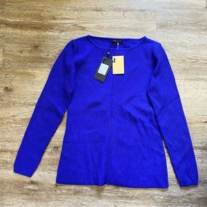 Alberto Makali blue large pullover sweater.